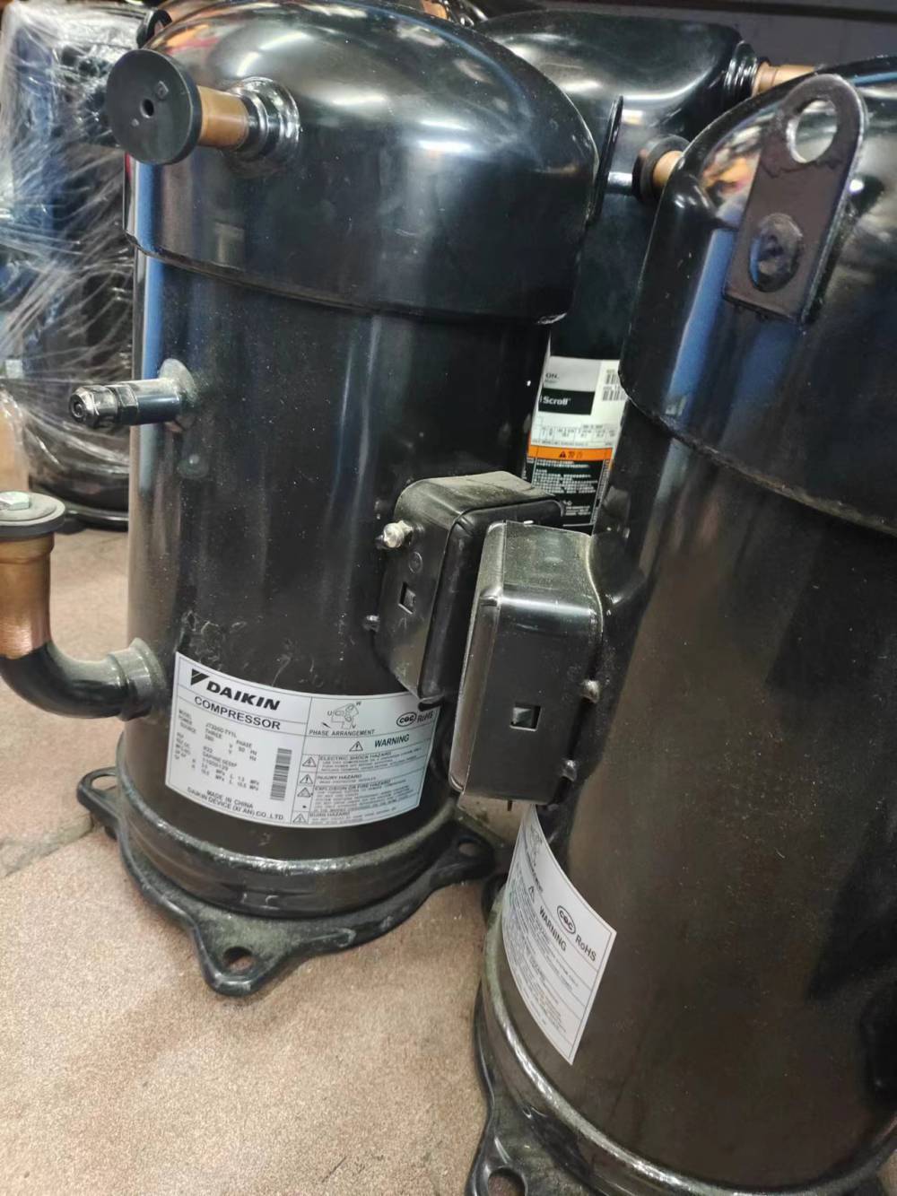 【12匹jt335dffye空氣能變頻中央空調并聯機渦旋式壓縮機】價格_廠家-